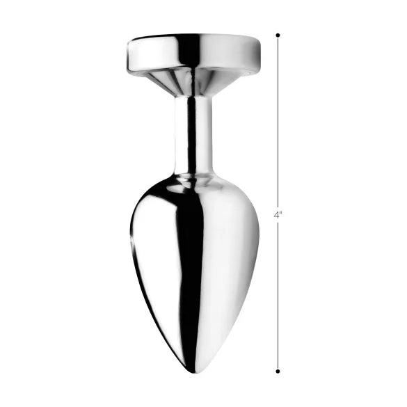 Booty Sparks - plug anal luminoso - grande - prata