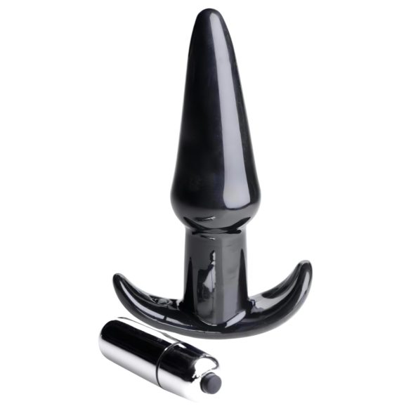 Frisky Smooth - vibrador anal - silicone preto