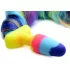 TAILZ - plug anal de silicone com cauda de unicórnio - arco-íris