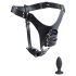 Strict - cinto de castidade masculino com plug anal - preto