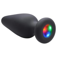 Booty Sparks - plug anal luminoso - silicone preto