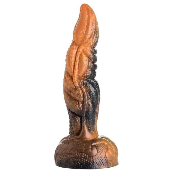 Creature Cocks Ravager - dildo texturizado - silicone - 20cm - laranja
