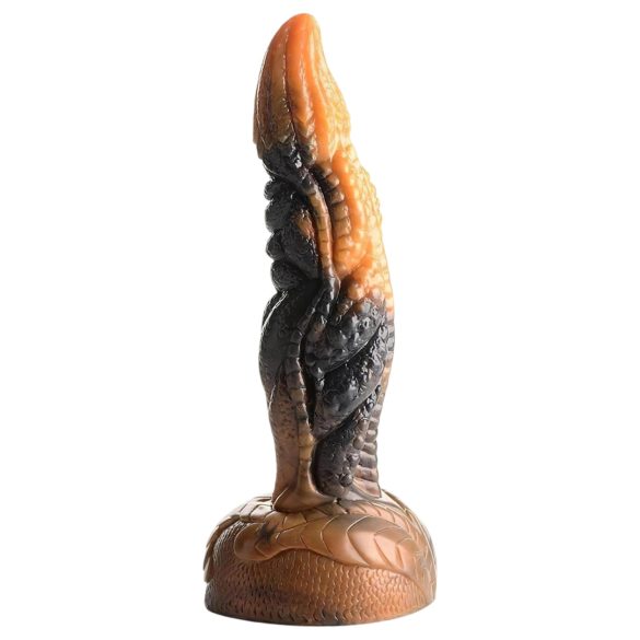 Creature Cocks Ravager - dildo texturizado - silicone - 20cm - laranja