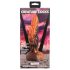Creature Cocks Ravager - dildo texturizado - silicone - 20cm - laranja