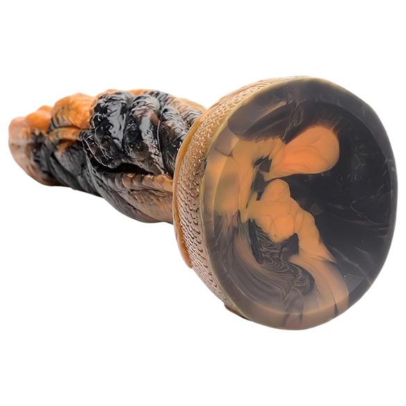 Creature Cocks Ravager - dildo texturizado - silicone - 20cm - laranja