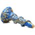 Creature Cocks Kraken - dildo tentáculo espiral - 21cm - dourado azul