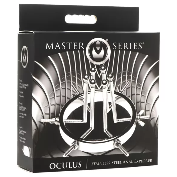 XR Brands Oculus - dilatador anal - aço inoxidável - prata