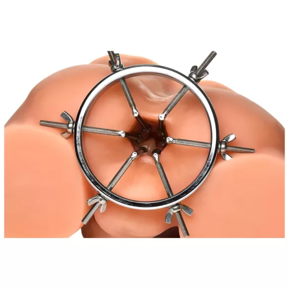 XR Brands Oculus - dilatador anal - aço inoxidável - prata