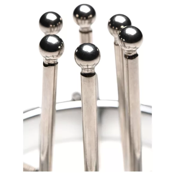 XR Brands Oculus - dilatador anal - aço inoxidável - prata