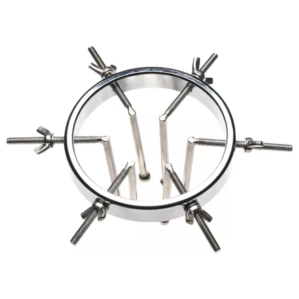 XR Brands Oculus - dilatador anal - aço inoxidável - prata