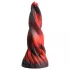 Creature Cocks Hell Kiss - dildo de silicone torcido - 19 cm (vermelho)
