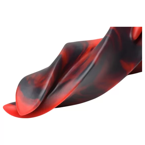 Creature Cocks Hell Kiss - dildo de silicone torcido - 19 cm (vermelho)