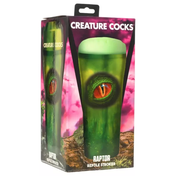 Raptor Selvagem - Vagina Exótica em Estojo (Preto e Verde)