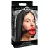XR Brands - mordaça bola - silicone - vermelho