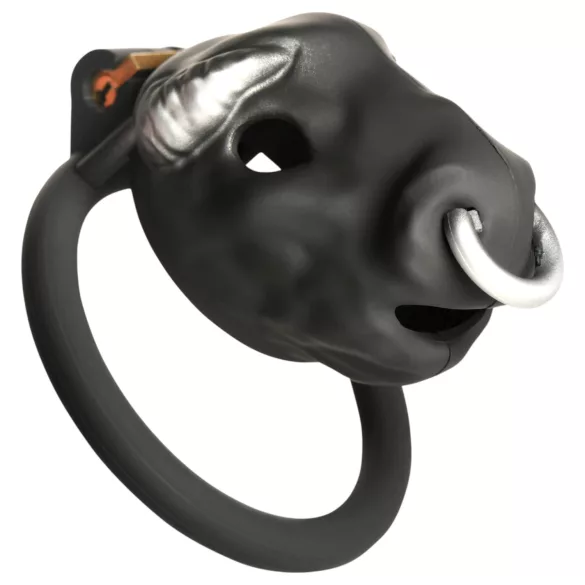 Master Series Bull - gaiola peniana com cabeça de touro (preta)