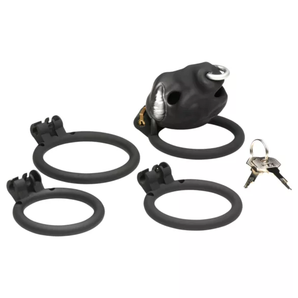 Master Series Bull - gaiola peniana com cabeça de touro (preta)