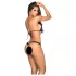 Mapalé - tanga feminina brilhante - preto - M/L