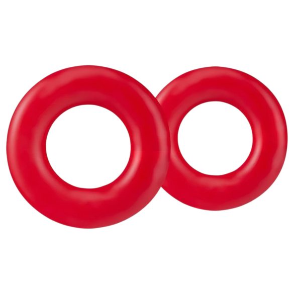 Stay Hard - anel peniano kit - silicone vermelho