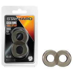 Stay Hard - anel peniano e escrotal - silicone cinza