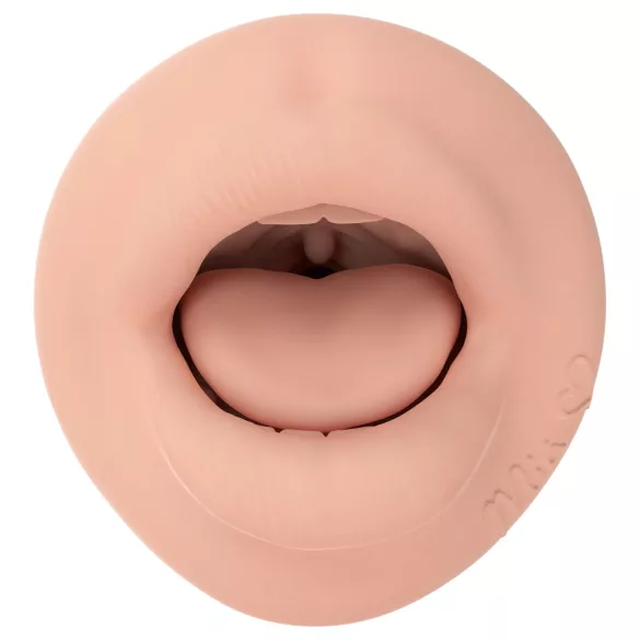 Fleshlight Mia Malkova - masturbador oral realista - cor natural