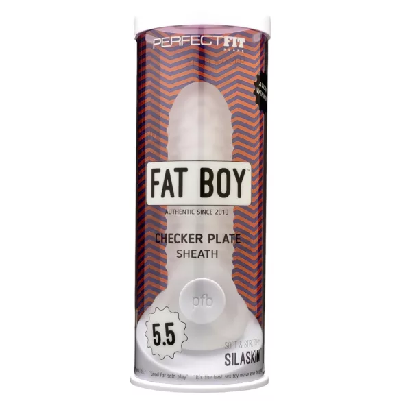Perfect Fit - Fat Boy Checker Box - capa peniana (15 cm, branca)
