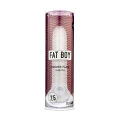 Fat Boy Checker Box - capa peniana - branco - 19cm