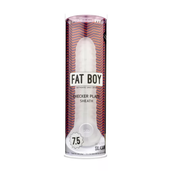 Perfect Fit - Fat Boy Checker Box - capa peniana (19 cm, branca)