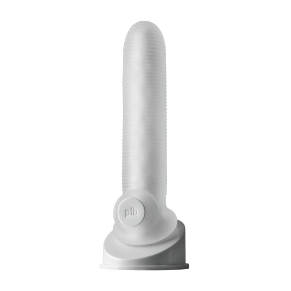 Fat Boy Micro Ribbed - capa peniana texturizada - 19cm - branco