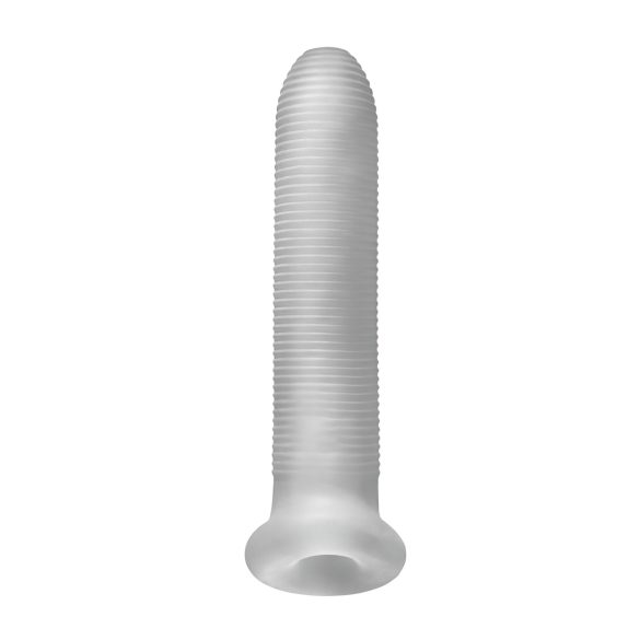 Fat Boy Micro Ribbed - capa peniana texturizada - 19cm - branco