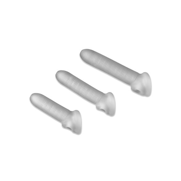 Fat Boy Micro Ribbed - capa peniana texturizada - 19cm - branco