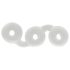 Perfect Fit Triple - anel peniano triplo - silicone branco
