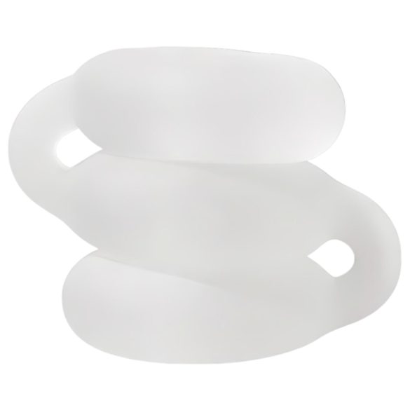 Perfect Fit Triple - anel peniano triplo - silicone branco