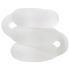 Perfect Fit Triple - anel peniano triplo - silicone branco