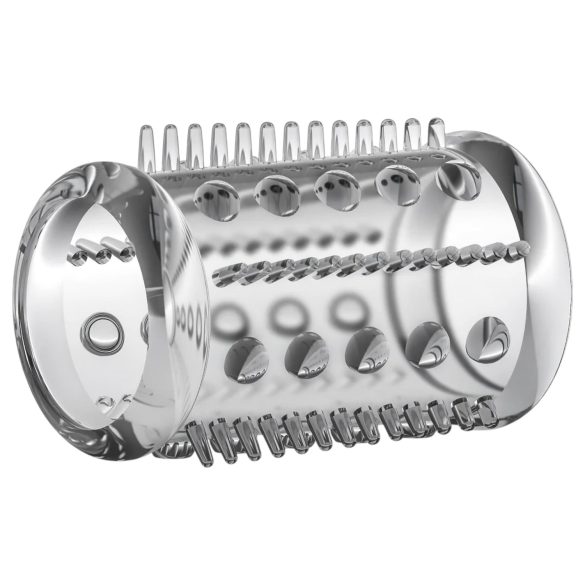 Stay Hard - anel peniano com pontas estimuladoras - silicone transparente