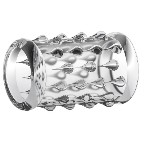 Stay Hard - anel peniano texturizado - transparente