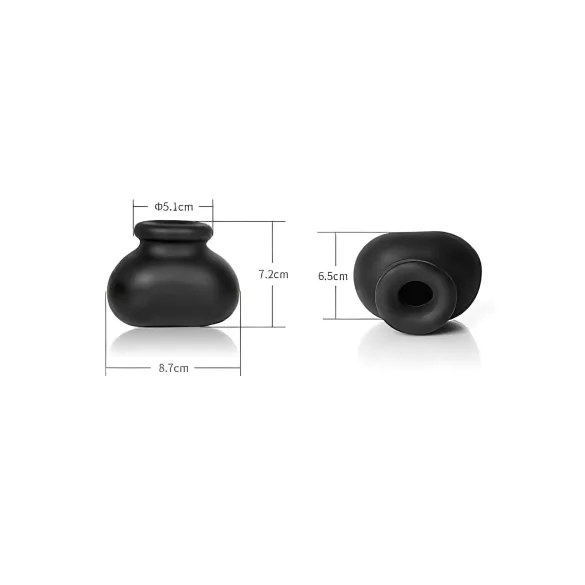 Perfect Fit Bull Bag - Saco escrotal e alongador (preto)