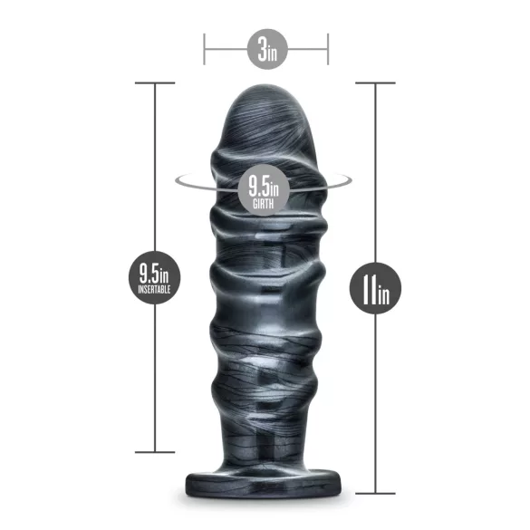 Blush Jet - dildo anal XXL (preto)