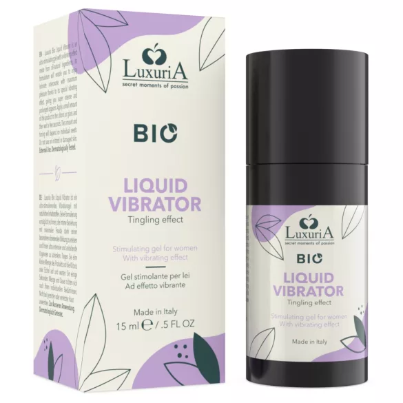 Intimateline Luxuria BIO - gel vibrador líquido para mulheres (15 ml)
