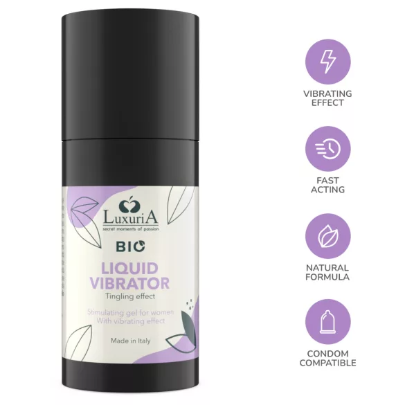 Intimateline Luxuria BIO - gel vibrador líquido para mulheres (15 ml)