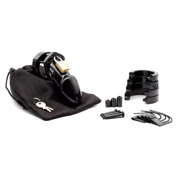 CB-6000 CB-X - gaiola peniana com cadeado - preto