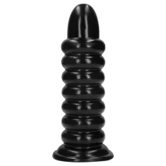 Ouch! Spiral Force - plug anal espiral (preto) - 23,5 cm