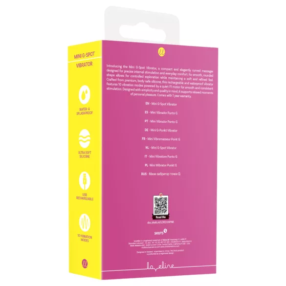 Loveline - mini vibrador ponto G (rosa)