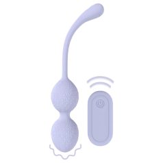 Loveline - bolas kegel vibratórias duplas - silicone roxo