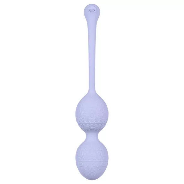 Loveline - bolas kegel vibratórias duplas - silicone roxo