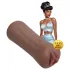 XKIN Beauty Queen Lulu - masturbador vaginal realista (tom de pele escura natural)