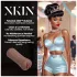 XKIN Beauty Queen Lulu - masturbador vaginal realista (tom de pele escura natural)