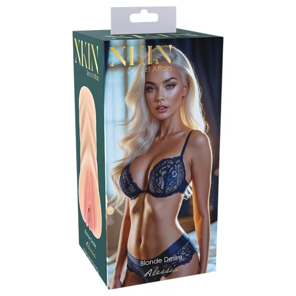 XKIN Desire Alessia - masturbador vagina realista (cor natural)