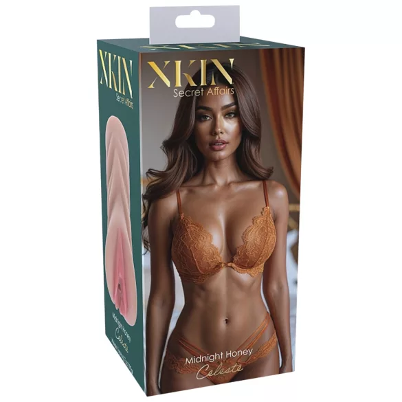 XKIN Honey Celeste - masturbador vagina realista (cor natural)