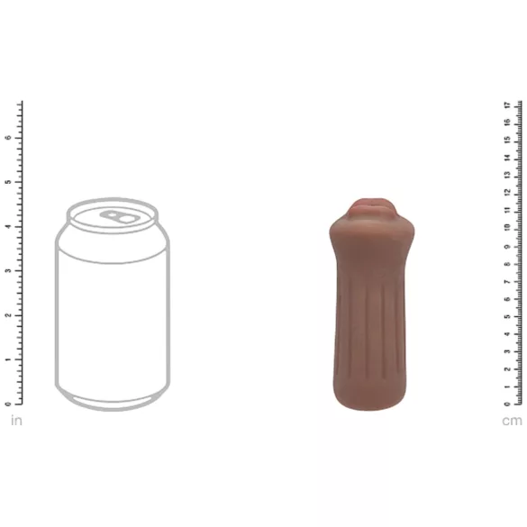 XKIN - masturbador em forma de boca - Tamanho S (pele escura natural)
