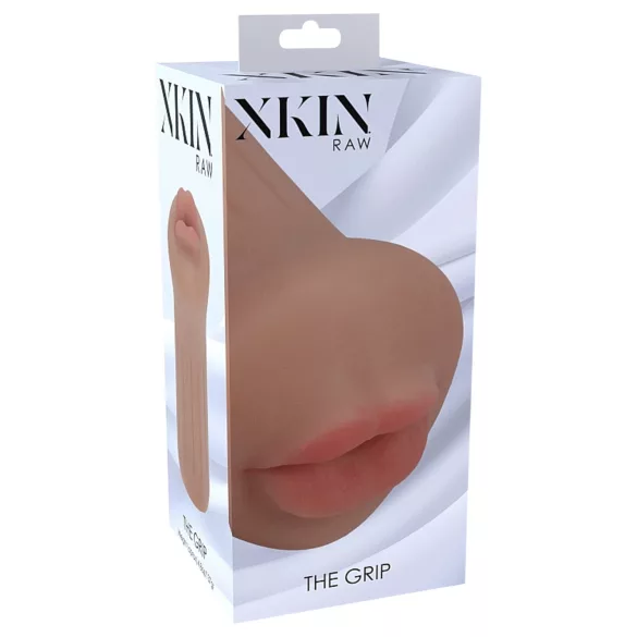 XKIN - masturbador de boca artificial - P (natural escuro)